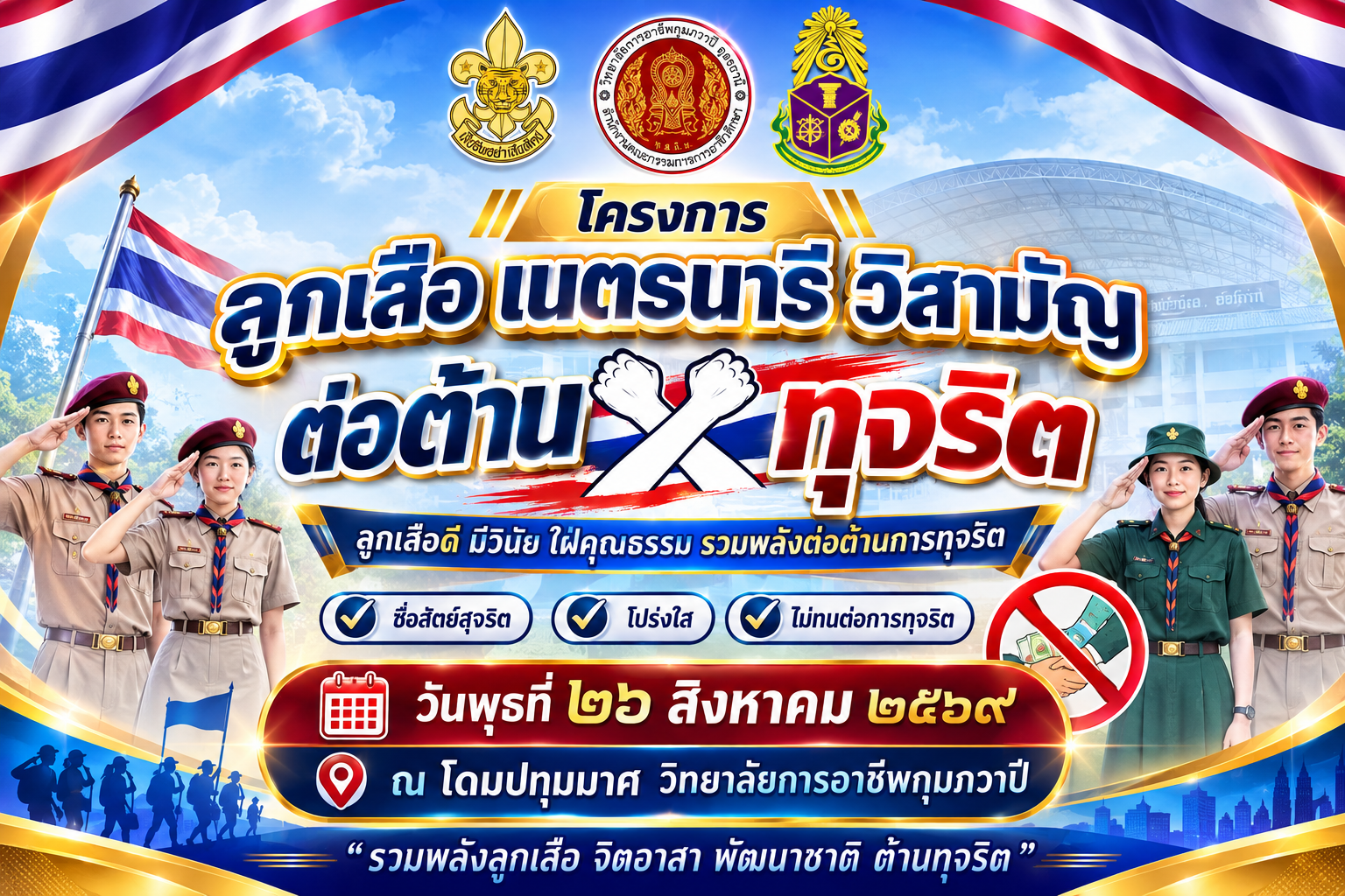 กิจกรรมลูกเสือต้านทุจริต (ลูกเสือ-เนตรนารี)